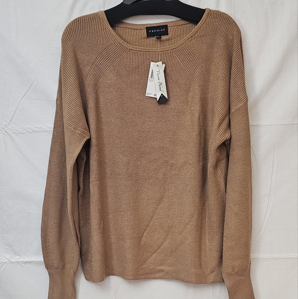 Classy Tan Sweater NWT Medium